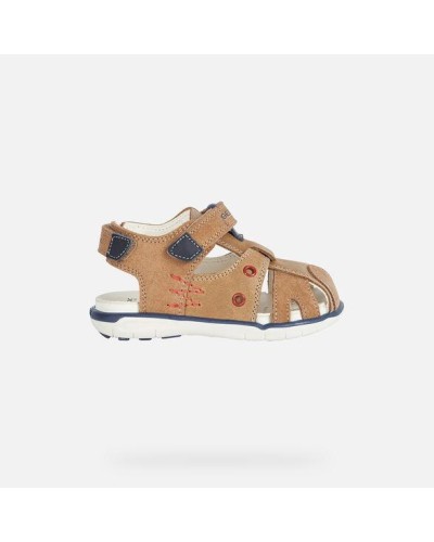 SANDALIA B SANDAL DELHI BOY B PIEL/SINTETICO CARAMEL