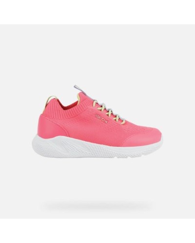 DEPORTIVA NIÑA J SPRINTYE G.B 81% TEJIDO 19% PIEL SUELA SINTETICA FLUO/FUCSIA