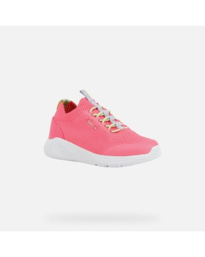 DEPORTIVA NIÑA J SPRINTYE G.B 81% TEJIDO 19% PIEL SUELA SINTETICA FLUO/FUCSIA