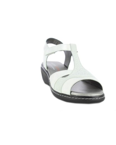 SANDALIA 295 EVORA CIERRE VELCRO BLANCO