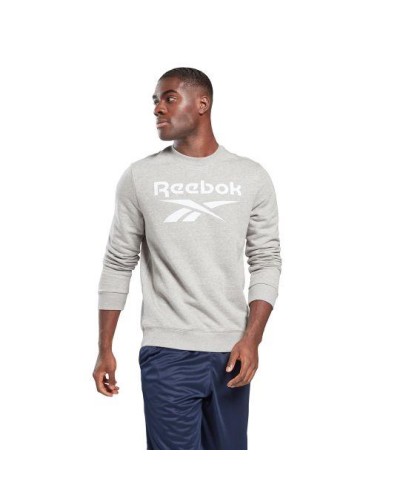 SUDADERA Reebok Identity French Terry Vector Crew medium grey heather/white