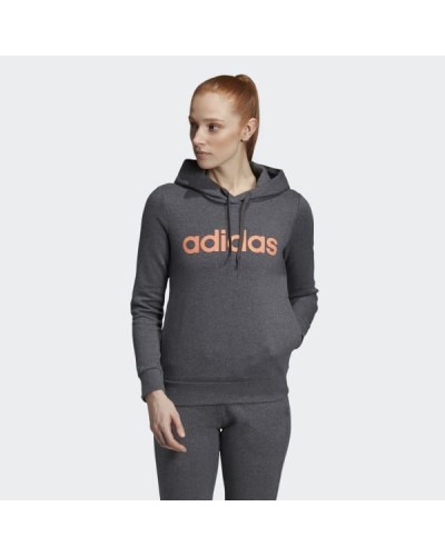 SUDADERA CAPUCHA W E LIN OHHD FL 70% ALGODÓN 30% POLYESTER RECICLADO DARK GREY HEATHER/SEMI CORAL