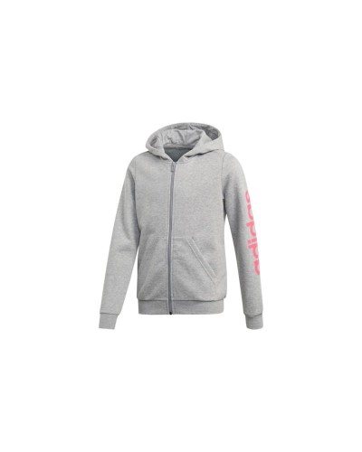 SUDADERA CAPUCHA CREMALLERA YG E LIN FZ HD 52% ALGODÓN 48% POLYESTER RECICLADO MEDIUM GREY HEATHER/REAL PINK S18