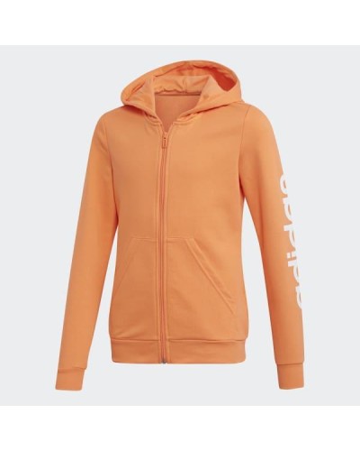 SUDADERA CAPUCHA CREEMALLERA 52% ALGODÓN 48% POLYESTER SEMI CORAL/WHITE