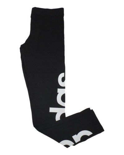 LEGGING LARGO YG LOGO TIGHT ALGODON/ELASTANO NEGRO/BLANCO