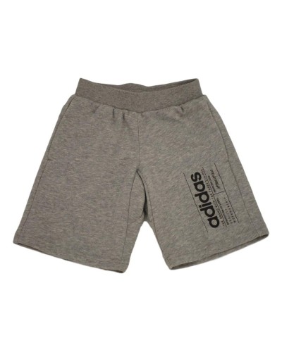 PANTALÓN CORTO YB BB SHORT GRIS/NEGRO