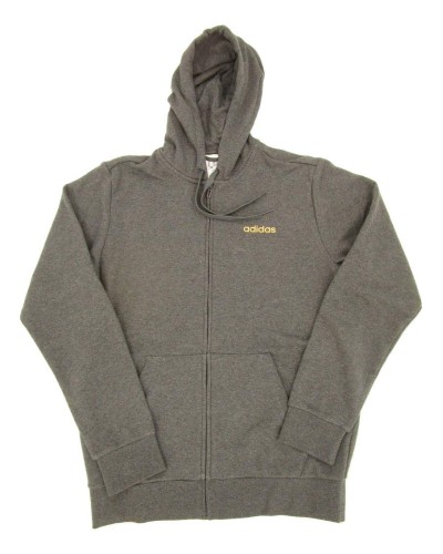 SUDADERA CREMALLERA CAPUCHA M ESS BR FZ ALGODON/POLYESTER GRIS