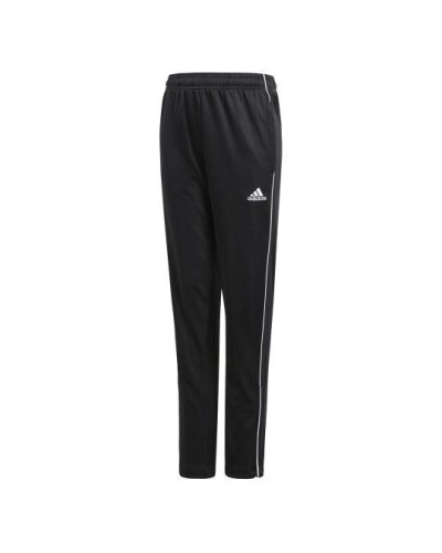 PANTALON LARGO Core18 Training Pant 100% rec polyester Youth Black/white