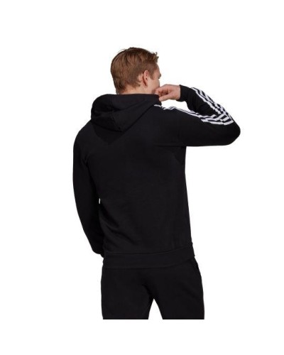 SUDADERA CAPUCHA M 3S FL HD 53% ALGODÓN 36% POLIÉSTER RECICLADO 11% VISCOSA AJUSTE REGULAR BLACK/WHITE