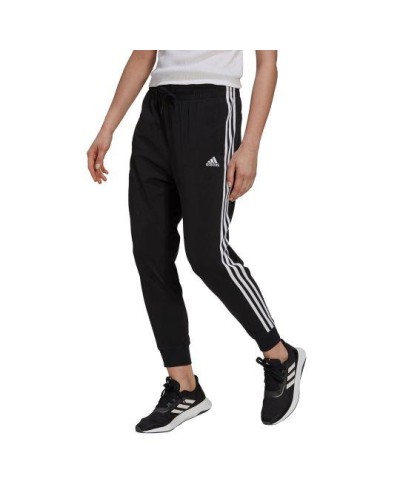 PANTALON LARGO TRAINING ESSENTIALS 3-STRIPES SINGLE JERSEY 78 PANTS NEGRO