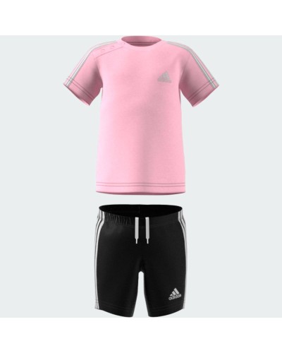 CONJUNTO CORTO I 3S SPORT SET 100% ALGODON CLPINK/WHITE