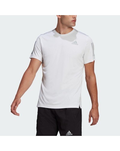 CAMISETA MANGA CORTA OWN THE RUN TEE WHITE / REFLECTIVE SILVER