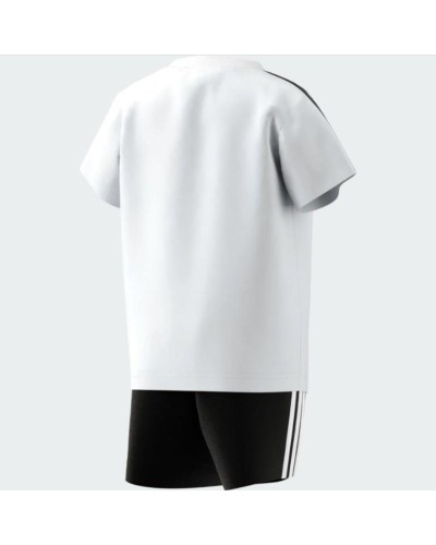 CONJUNTO CORTO ADIDAS INFANTS ESSENTIALS SPORT SET BLANCO / NEGRO