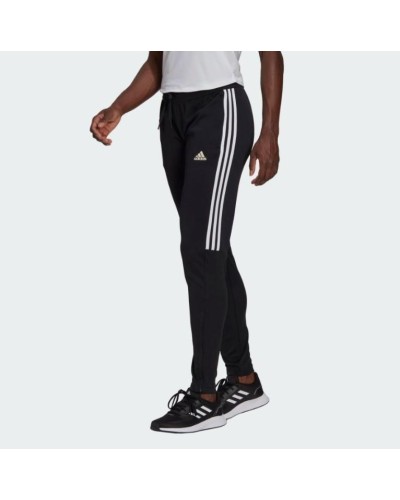 PANTALON LARGO SERENO AEROREADY CUT 3-STRIPES BLACK / WHITE