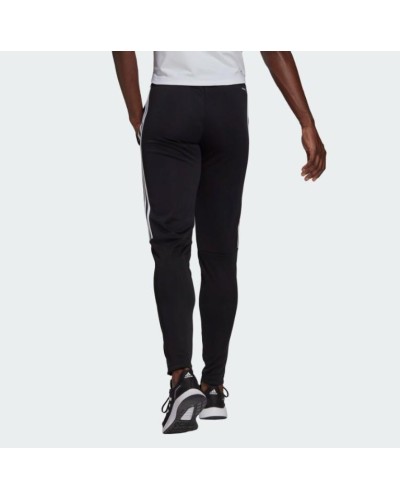 PANTALON LARGO SERENO AEROREADY CUT 3-STRIPES BLACK / WHITE