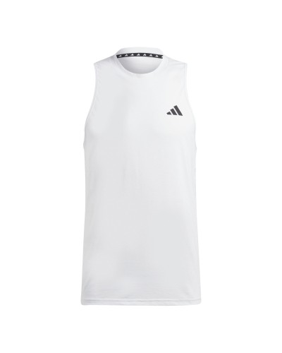 CAMISETA SIN MANGAS TRAIN ESSENTIALS FEELREADY TRAINING BLANCO / NEGRO