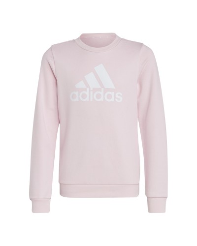 SUDADERA JUNIOR GIRLS ESSENTIALS BIG LOGO CLEAR PINK / WHITE