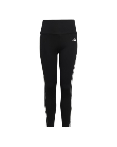 LEGGING JUNIOR GIRLS TRAIN ESSENTIALS AEROREADY 3 STRIPES BLACK/WHITE