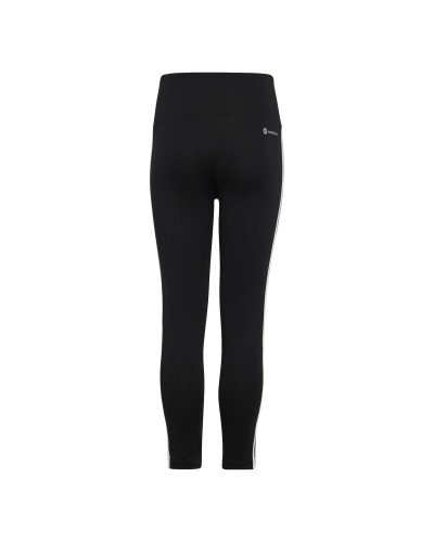 LEGGING JUNIOR GIRLS TRAIN ESSENTIALS AEROREADY 3 STRIPES BLACK/WHITE