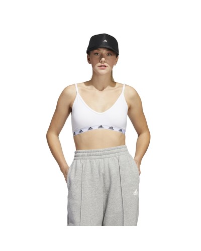 TOP PUREBARE LIGHT SUPPORT BRA WHITE / BLACK