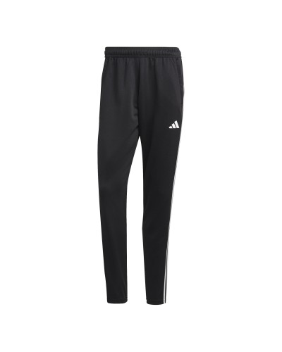 PANTALON LARGO TRAIN ESSENTIALS TRAINING 3 BANDAS NEGRO / BLANCO