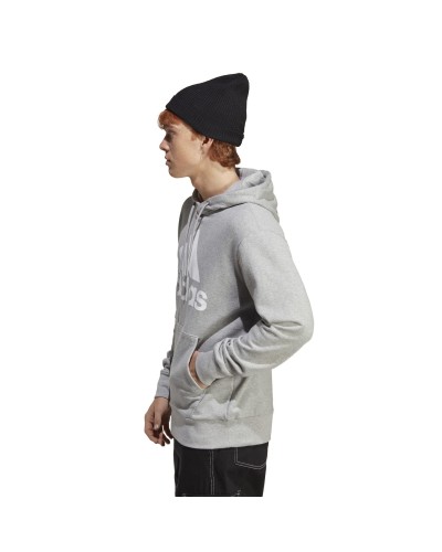 SUDADERA CAPUCHA ESSENTIALS FRENCH TERRY BIG LOGO MEDIUM GREY HEATHER