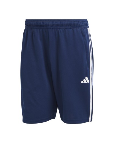 PANTALÓN CORTO TRAIN ESSENTIALS PIQUÉ TRAINING 3 BANDAS DARK BLUE / WHITE