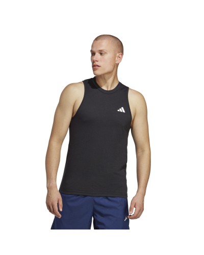 CAMISETA SIN MANGAS TRAIN ESSENTIALS FEELREADY TRAINING NEGRO / BLANCO