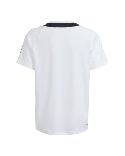 CAMISETA MANGA CORTA ADIDAS JUNIOR SERENO T-SHIRT AEROREADY BLANCO / NEGRO