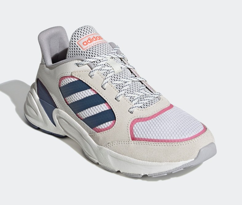 DEPORTIVO 90S VALASION TEXTIL/CUERO CLOUD WHITE/TECH INK/REAL PINK S18