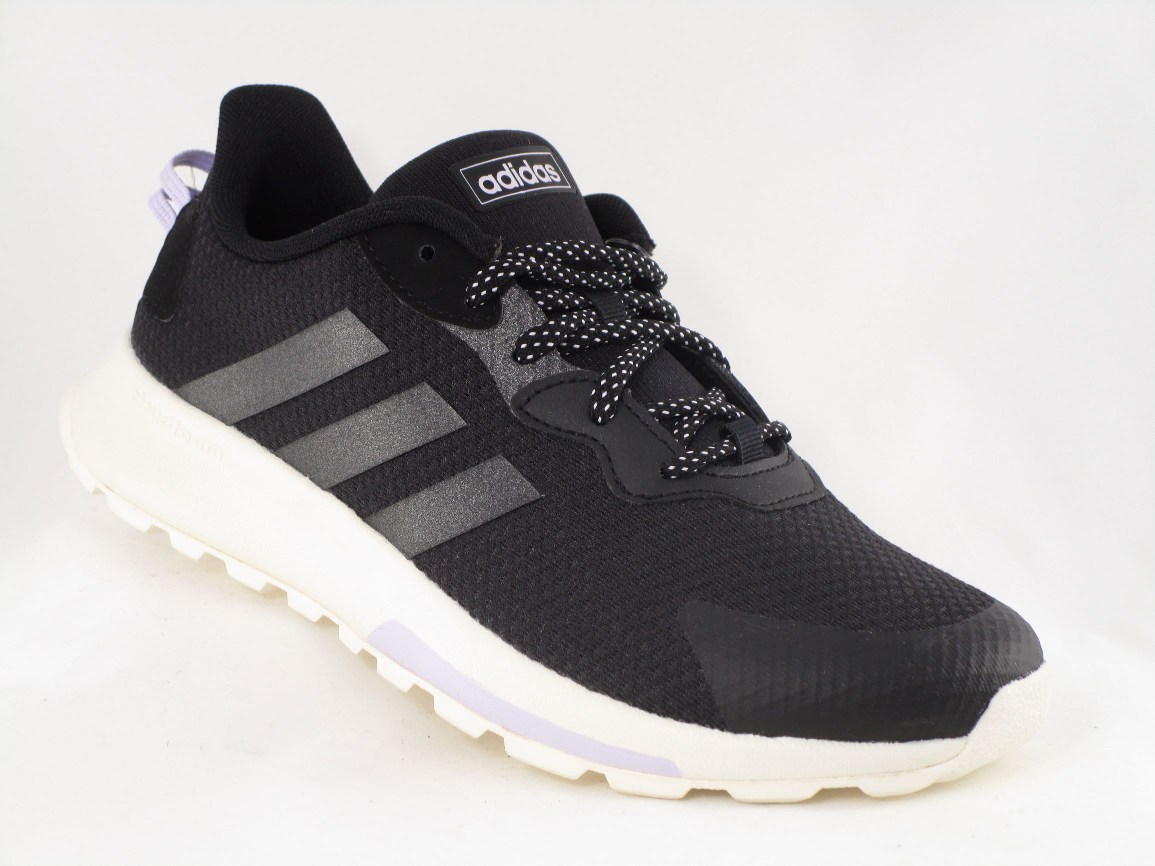 DEPORTIVO RUN QUESA TRAIL X PIEL/TELA  NEGRO/BLANCO CORDON