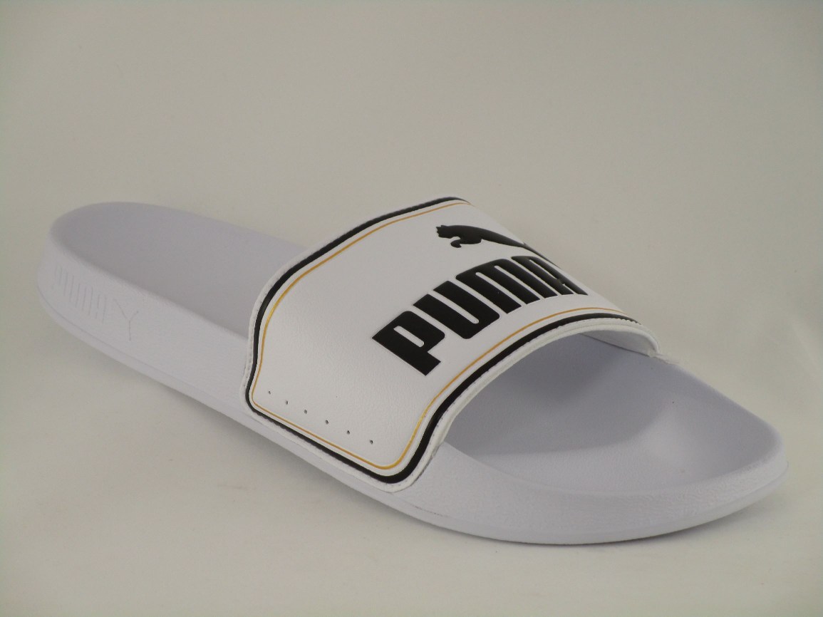 PALA PISCINA  LEADCAT FTR PUMA SYNTHETIC LEATHER WHITE-PUMA TEAM GOLD