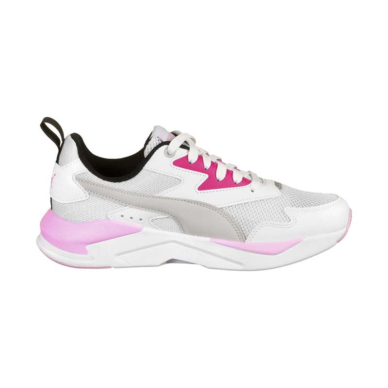 DEPORTIVO MESH / SYNTHETIC LEATHER X-RAY LITE JR WHITE-GRAY-PINK-BLACK-SILVER