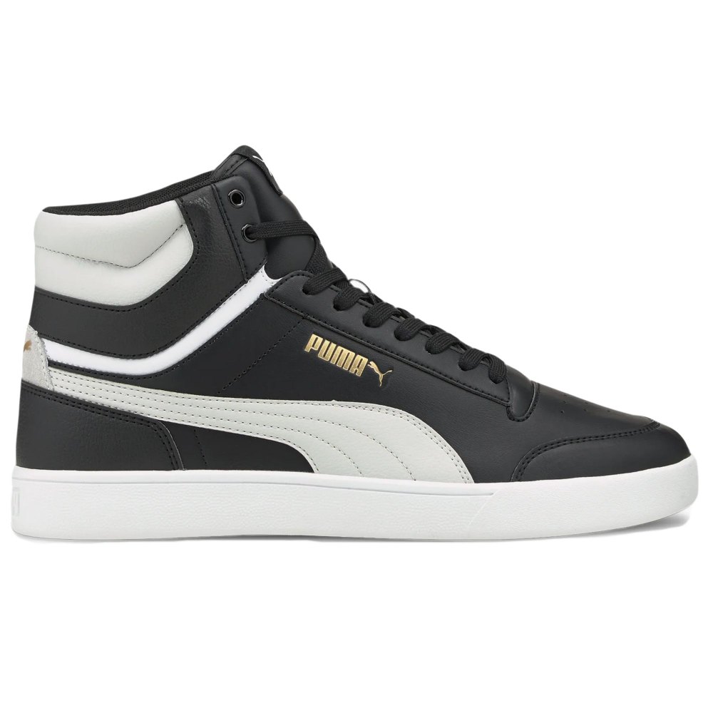BOTA TIVO PUMA SHUFFLE MID Synthetic Leather, Suede BLACK GRAY GOLD