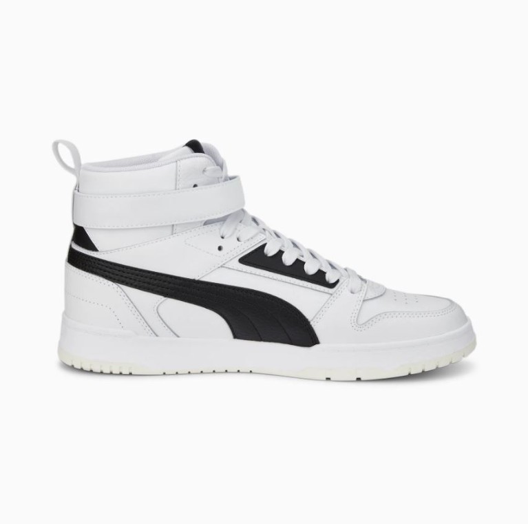Puma trainning, zapatos deportivos blanco y negro de bota alta