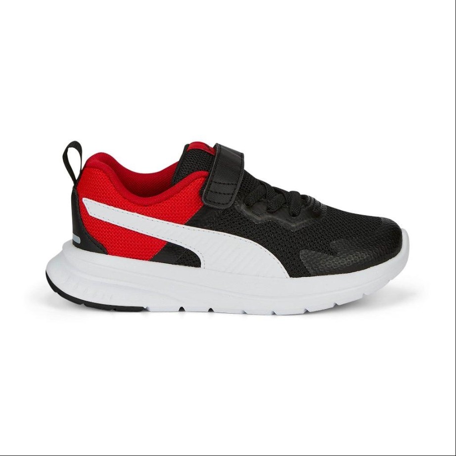 DEPORTIVO PUMA EVOLVE RUN MESH AC+ PS NEGRO / BLANCO / ROJO