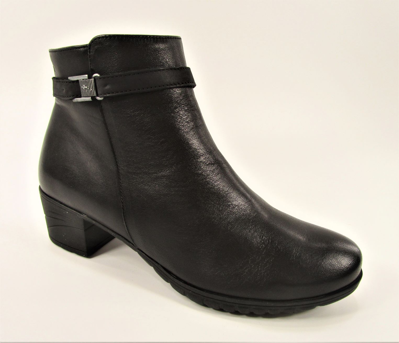 BOTIN TACN  PIEL SUGAR NOBUCK CHARIS  NEGRO NEGRO