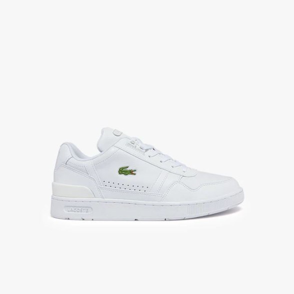 DEPORTIVO MENS LACOSTE T-CLIP LEATHER AND SYNTHETIC SNEAKERS WHITE / WHITE