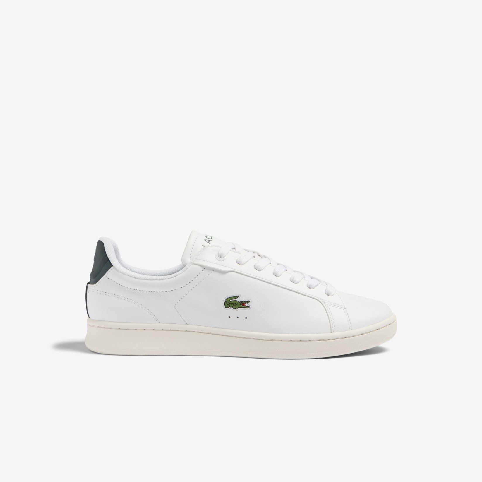 DEPORTIVO MENS LACOSTE CARNABY PRO LEATHER PREMIUM SNEAKERS WHITE / DARK GREEN