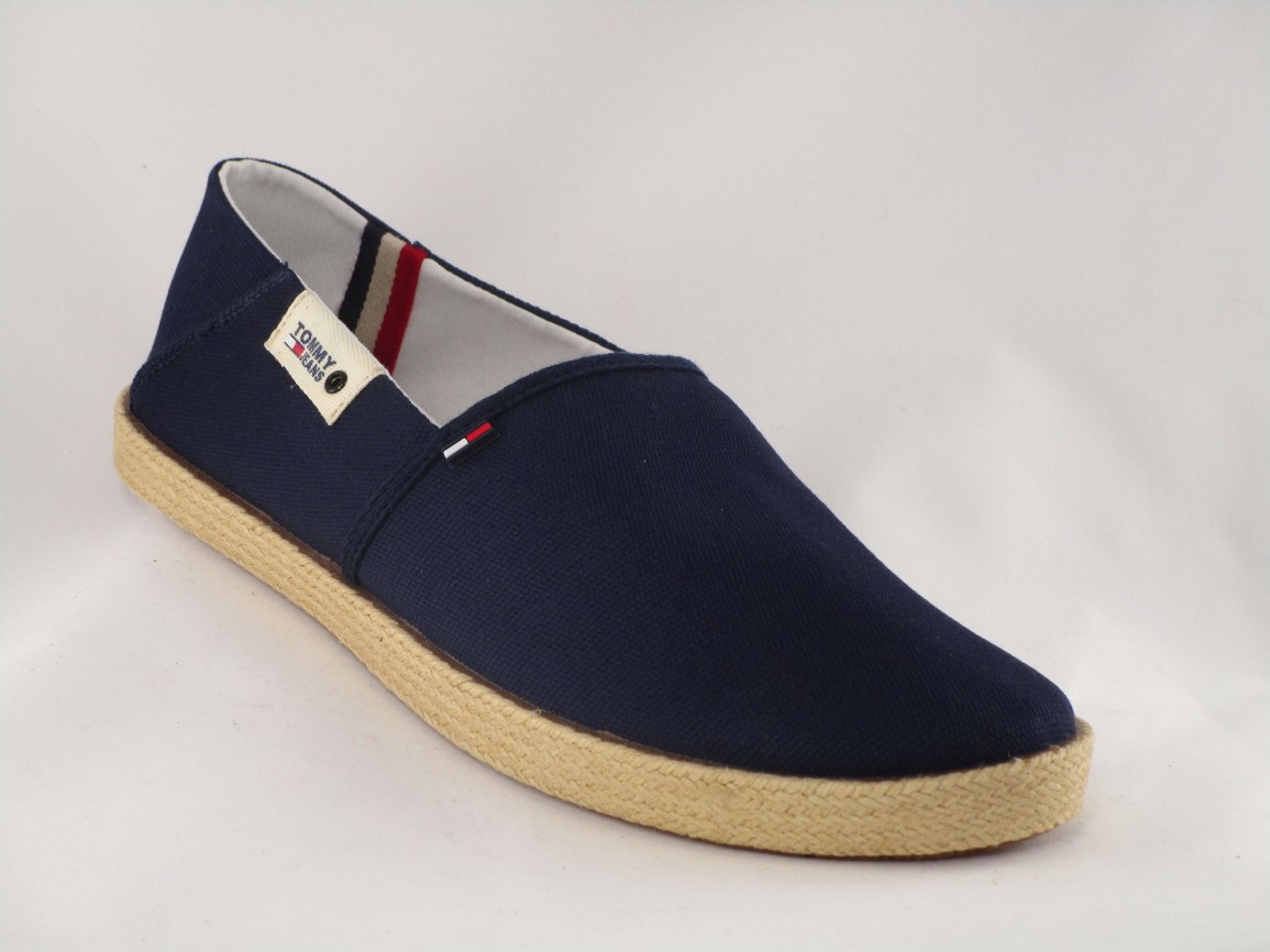 ESPARTO TOMMY JEANS SUMMER SHOE TEXTILE TWILIGHT NAVY