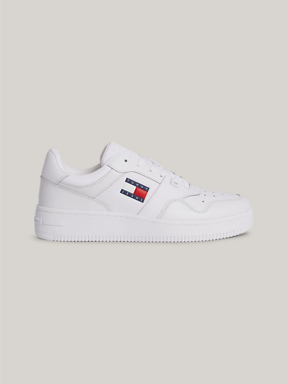 DEPORTIVO TOMMY JEANS RETRO BASKET ESSENTIAL WHITE