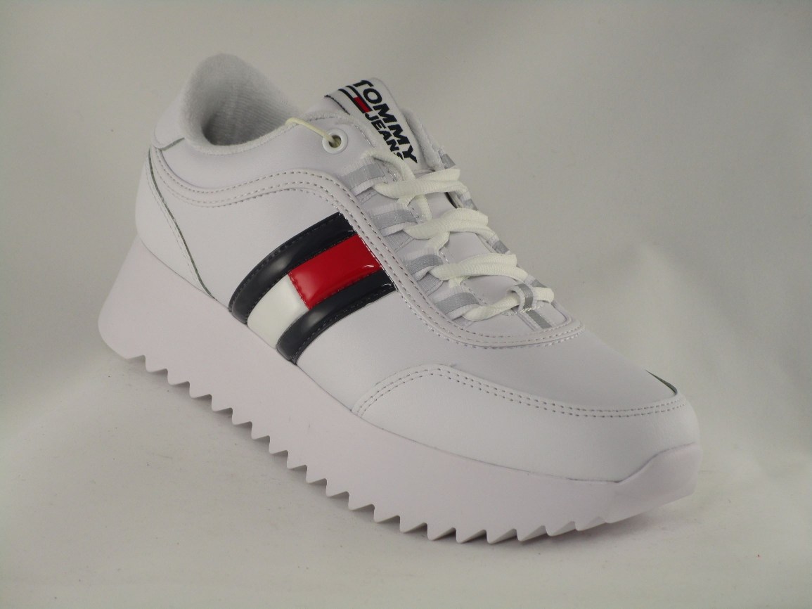 ADEPORTIVADO HIGH CLEATED FLAG SNEAKER PIEL/SINTETICO WHITE CORDONES