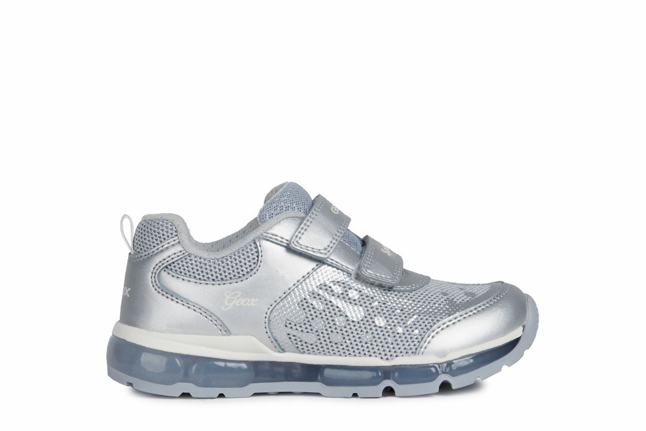 DEPORTIVO J ANDROID G. B LUCES CUERO/TEXTIL SILVER VELCROS