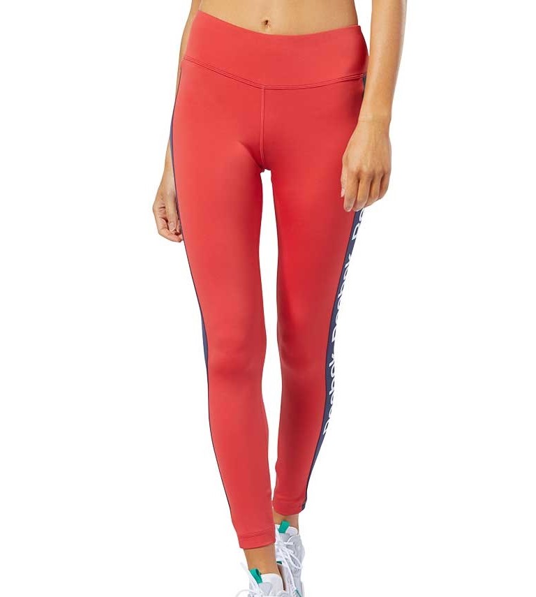 LEGGIN LINEAR LOGO TIGH 91% POLYESTER 9% ELASTN REBEL RED