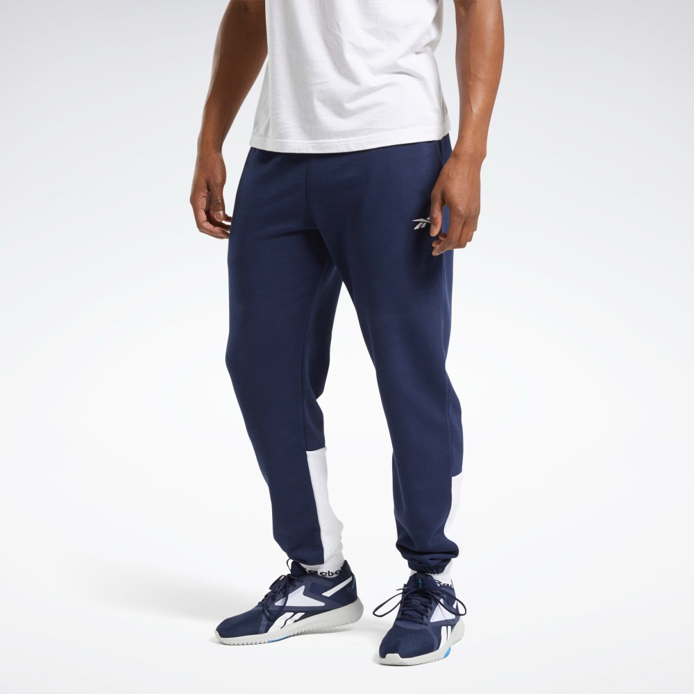 PANTALON LARGO TE LINEAR LOGO JOGGER VECTOR NAVY