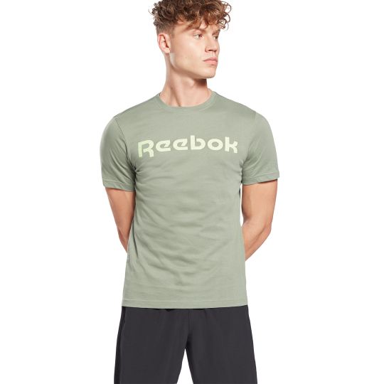 CAMISETA MANGA CORTA Graphic Series Reebok Linear Read Tee harmony green