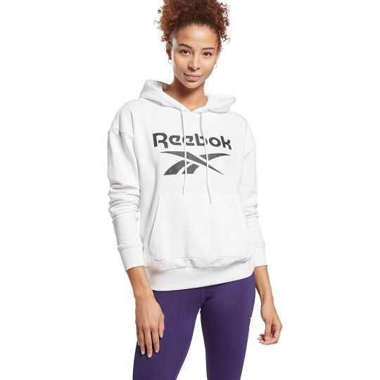 SUDADERA  Reebok Identity BL French Terry Hoody white/black