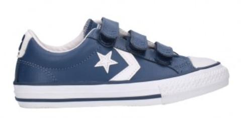 ZAPATILLA  STAR PLAYER 3V PIEL/SINTETICO  3 VELCROS  INDIGO