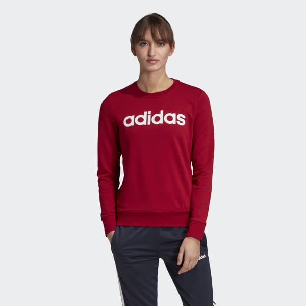 SUDADERA W E LIN SWEAT 52% ALGODN 48% POLYESTER RECICLADO ACTIVE MAROON/WHITE