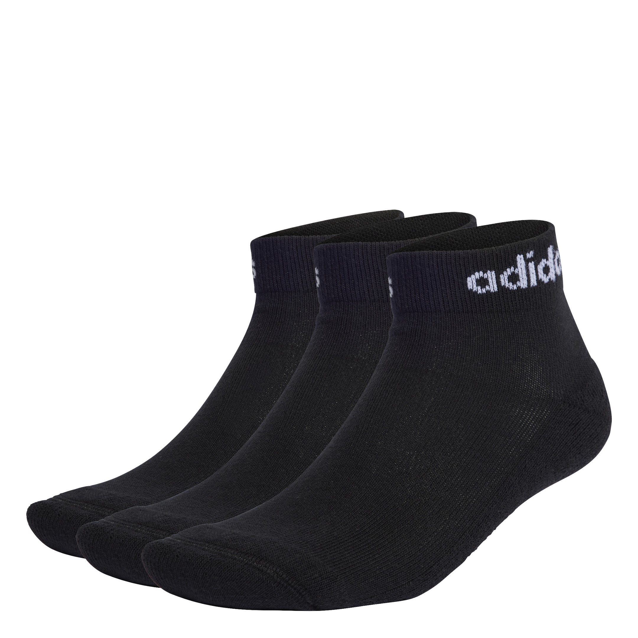 CALCETINES TOBILLEROS LINEAR CUSHIONED NEGRO / BLANCO